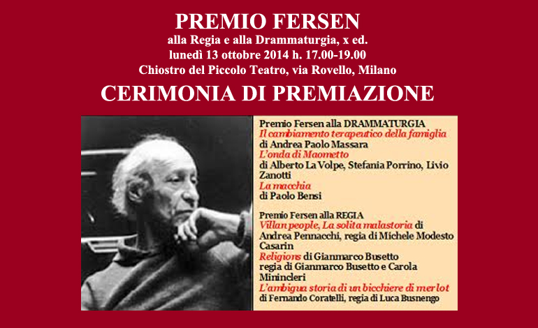 Premio Fersen alla Regia 2014